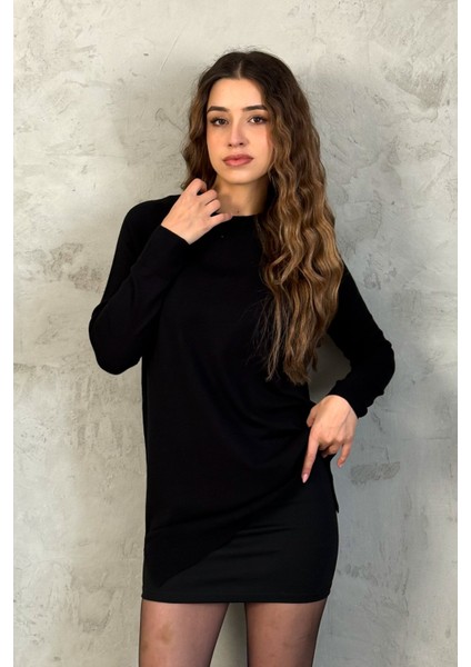 Kadın Reğlan Kol Triko Tunik 5709