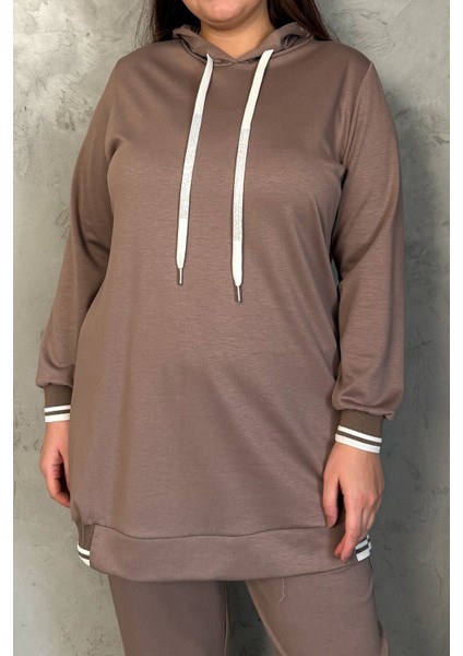 Kadın Kapüşonlu Ribanalı Takım 7540 fırsatları