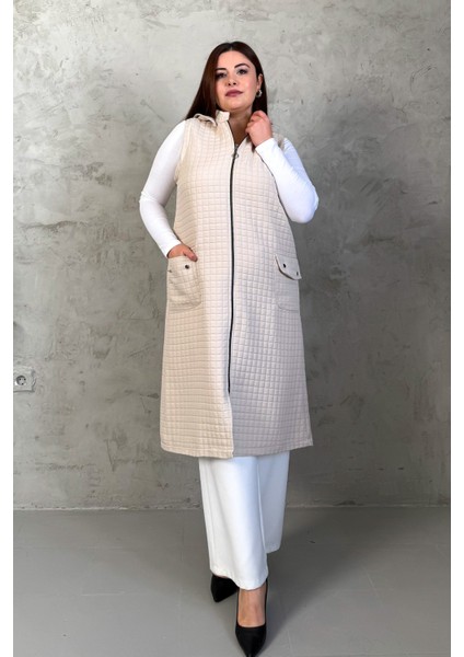 Kadın Ottomon Fermuarlı Yelek 7565