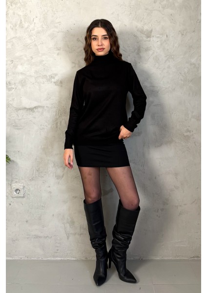 Kadın Ponpon Desenli Yarım Balıkçı Triko Kazak 5200 indirimleri