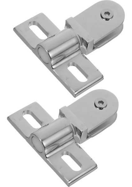 2 Parça Set Paslanmaz Çelik Duş Kapısı Pivot Menteşeleri Cam Için Gizli Menteşe Donanımı Kolay Erişim - Banyo Için Dayanıklı