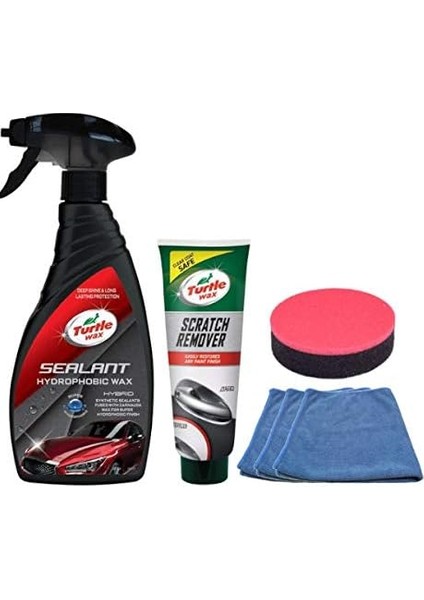 Wax Hibrid Boya Koruyucu 500 Ml+ Çizik Giderici Pasta 100 ml + Bez