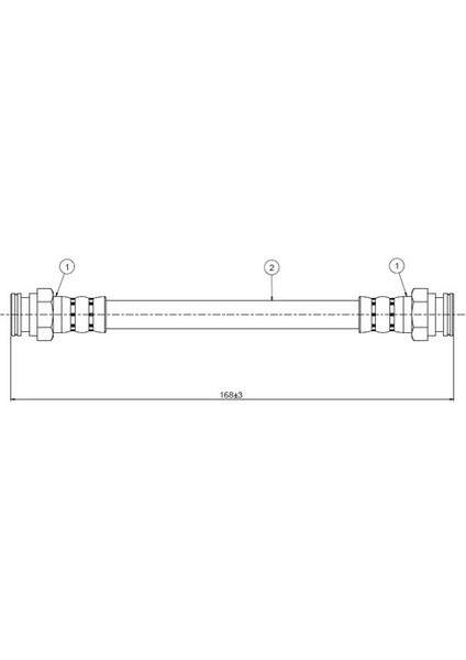 C800460A Fren Hortumu Arka 446611775A (2 Adet Fiyatıdır)