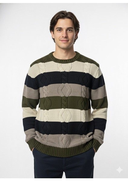 Erkek Bisiklet Yaka Kazak 722