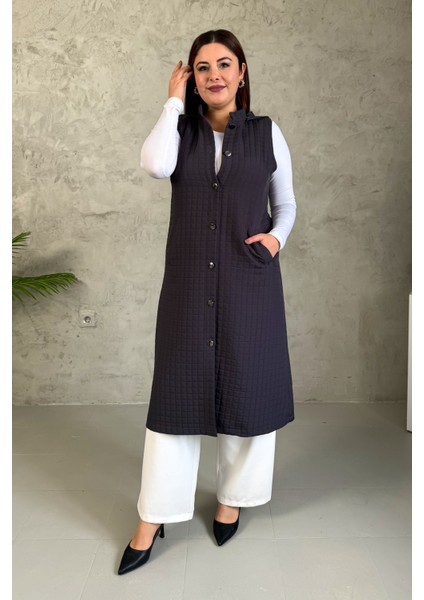 Kadın Ottomon Fermuarlı Yelek 7565