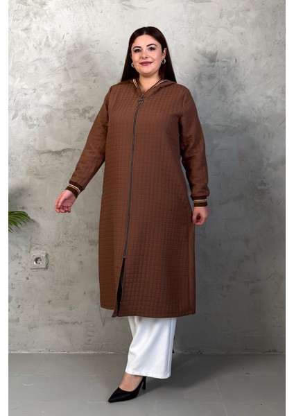 Kadın Kapitone Fermuarlı Kap 7547