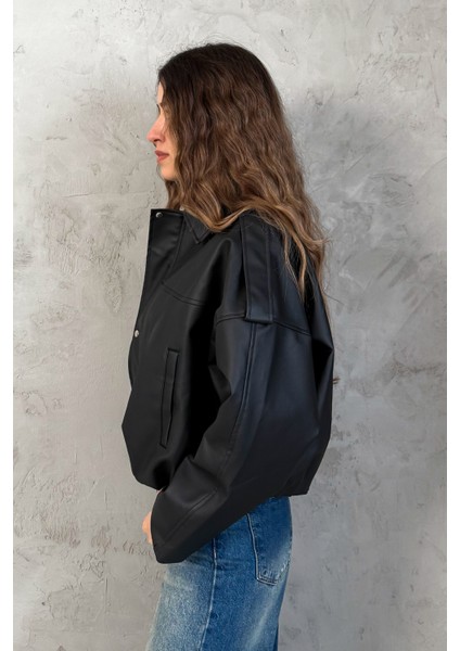 Kadın Oversıze Altı Lastikli Deri Mont 1055 fiyatları