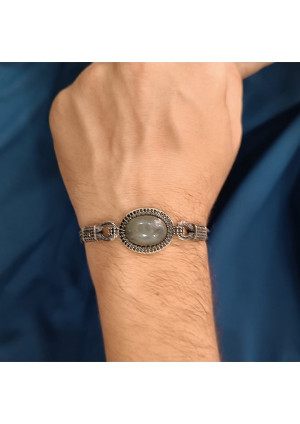 925 Ayar Gümüş Erkek Bileklik - 20CM