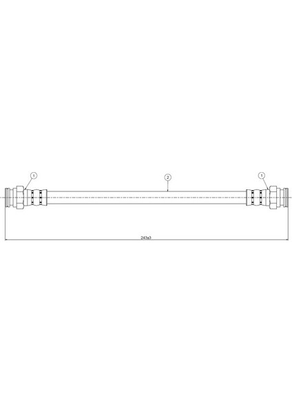 C900235A Fren Hortumu Arka 71736920 (2 Adet Fiyatıdır)