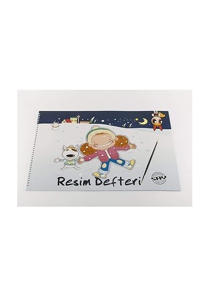 Adet Karton Kapak Spiralli Resim Defteri 35 x 50 cm 25 Yaprak fiyatları