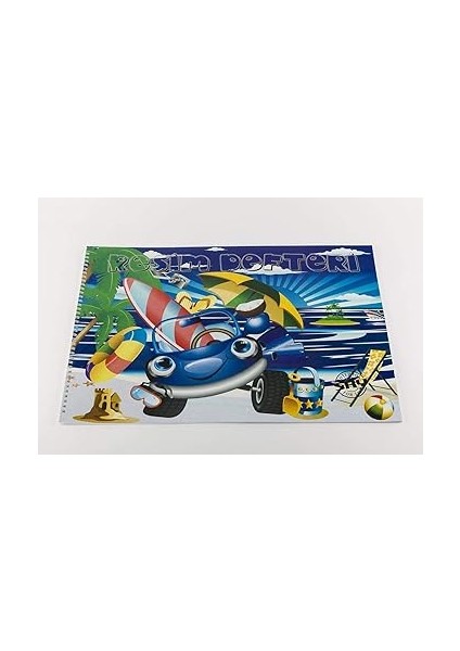 Adet Karton Kapak Spiralli Resim Defteri 35 x 50 cm 25 Yaprak indirimleri