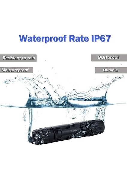 Solar Panel Kablo Bağlantısı Uyumlu, Erkek/dişi, Su Geçirmez, IP67, Fotovoltaik Güneş Sistemi Için (5 Çift) fırsatları