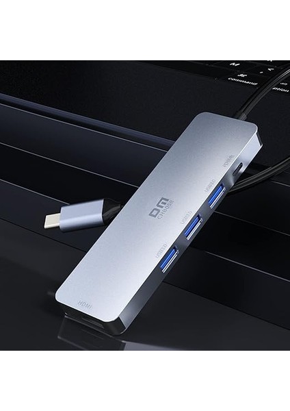 CHB058 Type-C To 4K HDMI 3*usb 3.0 Pd Hub Dönüştürücü fırsatları