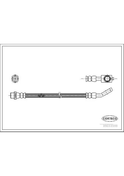 19033598 Fren Hortumu Arka 8D0611775F 8D0611775G 8D0611775J