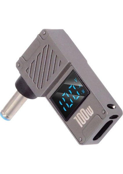 USB C - Dc Adaptörü, USB C Dişi - Dc (4,5 x 3,0 Mm), Hp Pd Jak Konnektörü 100 W, Güç Göstergesi ile Dizüstü Bilgisayar Hızlı Şarj