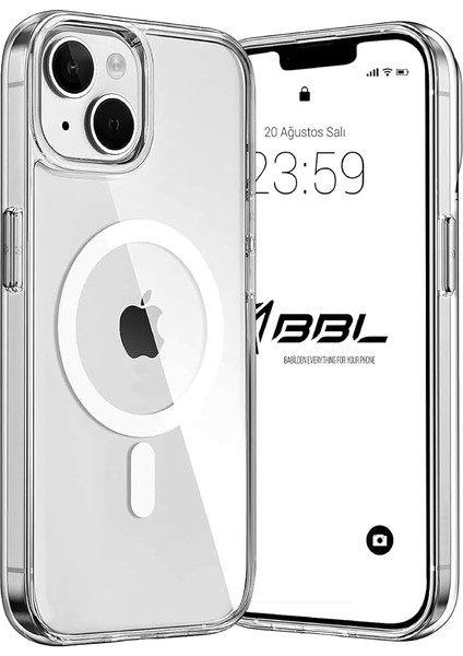 iPhone 13 Için Kılıf Kamera Korumalı Magsafe Wireless Şarj Özellikli Şeffaf Kılıf