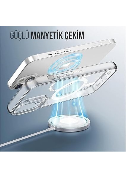 iPhone 13 Için Kılıf Kamera Korumalı Magsafe Wireless Şarj Özellikli Şeffaf Kılıf fiyatları