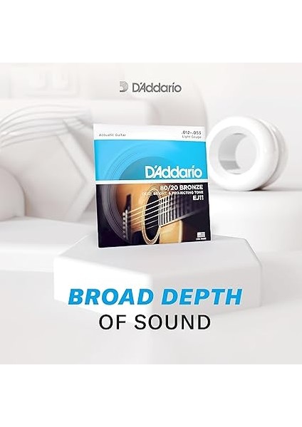 EJ10 Akustik Gitar Tel Seti, 80/20 Bronze, Extra Light modelleri