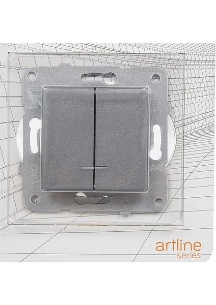 Novella Trenda Füme Mekanizma+Düğme Kapak Çabuk Bağlantı Işık Komütatör modelleri