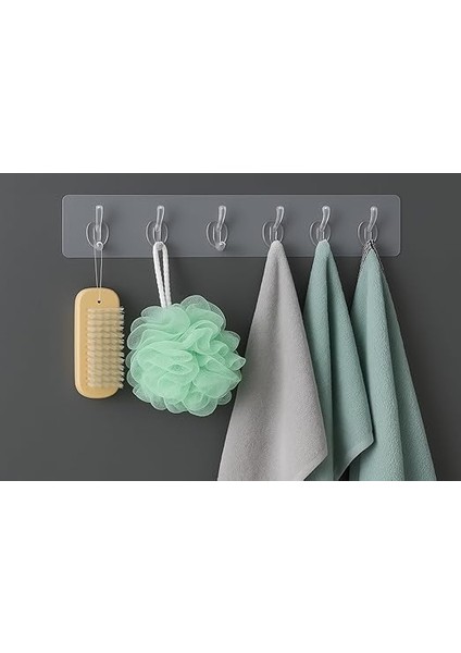 Store Kendinden Yapışkanlı 5 Kancalı Askı Seti – Duvara Delmeden Montaj, Şeffaf Vantuzlu Tasarım, Banyo &amp; Mutfak Için Pratik Organizer (2 Adet) fiyatları