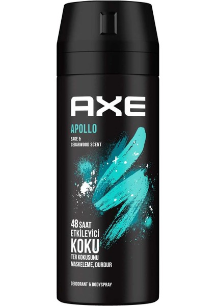 Erkek Sprey Deodorant Apollo 48 Saat Etkileyici Koku Vücut Spreyi 150 ml