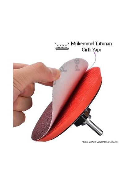 100 Adet Cırt Zımpara Matkap Spiral 115 mm Daire Zımpara Ahşap Metal Zımparası (100 Kum) modelleri