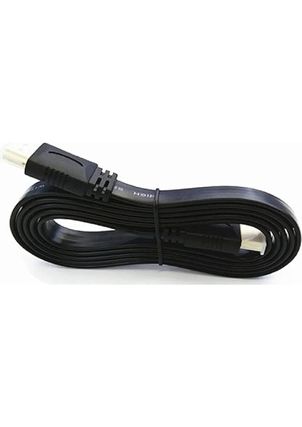 9649 0.5 Metre Yassı Flat Slim HDMI Kablo Uyumlu 4K Full Hd 4K 60hz 2.0 Uyumlu 4K 60P Çözünürlük Uyumlu 18 Gbps Veri Aktarım Hızı, Ethernet Kanallı modelleri