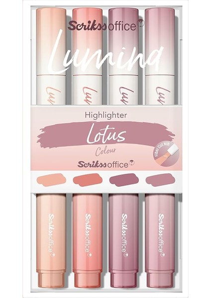 Lumina Fosforlu Kalem Lotus, 4'lü Set, Lotus