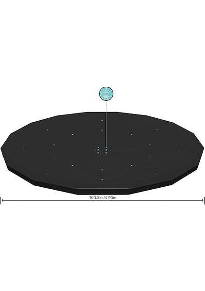 4,88 M Yuvarlak Havuz Örtüsü modelleri
