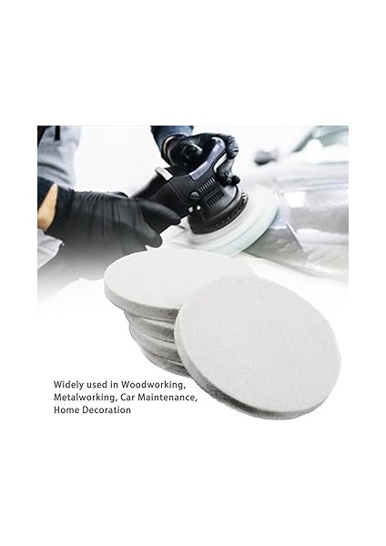 5 Adet 125 mm (5 Inç) x 8 mm (U x D) Yün Keçe Parlatma Pedi, Cam, Plastik, Metal, Mermer, Parlatma Pedi, Mutfak, Banyo Için Eksantrik Zımpara fiyatları