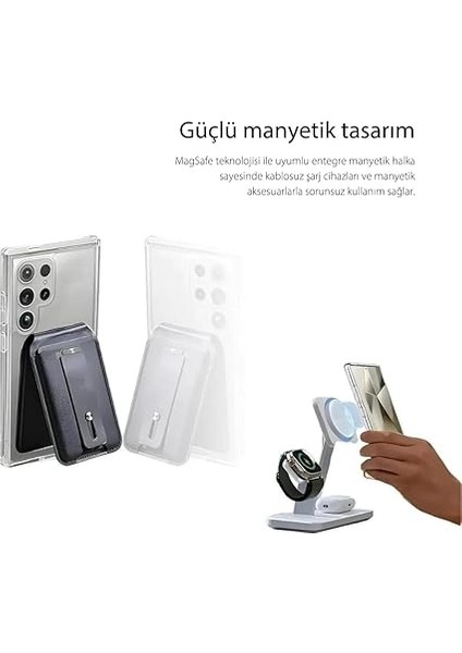 Aksesuar Samsung Galaxy S23 Ultra Magsafe Uyumlu Şeffaf Kılıf – Manyetik Kablosuz Şarj Destekli, Darbe Emici ve Dayanıklı Koruma, Ince ve Hafif Tasarım indirimleri