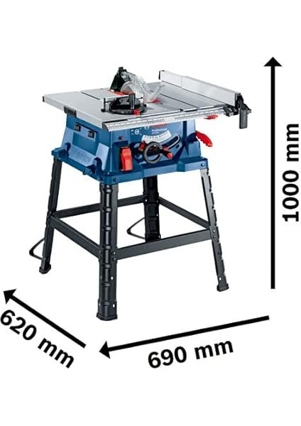 Professional Gts 254 Tezgah Tipi Testere (1.800 W, Testere Bıçak Çapı: 254 Mm, Göbek Çapı: 30 Mm, 4.300 Dev/dak) fiyatları