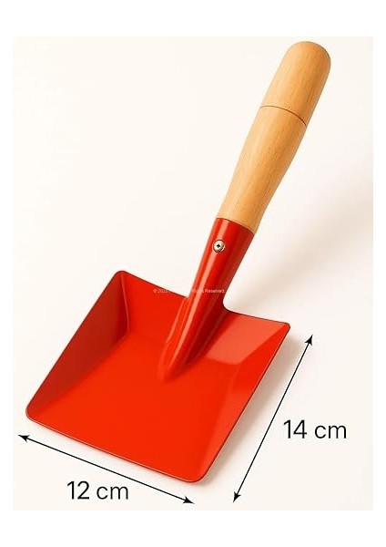 Mini Saplı Bahçe Küreği, Renkli Metal Başlık, Ahşap Sap, Hobi Bahçesi, Hayvan Yemi Verme, Çocuklar Için Güvenli, Saksı Toprağı Taşıma, Mini Boy, Hafif ve Dayanıklı Çok Amaçlı Bahçe Küreği modelleri