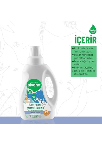 %100 Doğal Çamaşır Sabunu Bitkisel Deterjan Yumuşatıcı Gerektirmez Konsantre Vegan 750 ml indirimleri