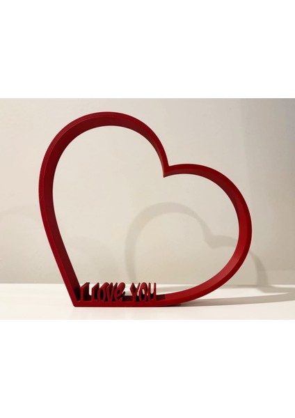 Minik Obje 14CM Seni Seviyorum Kalp Sevgililer Günü Hediyelik Obje