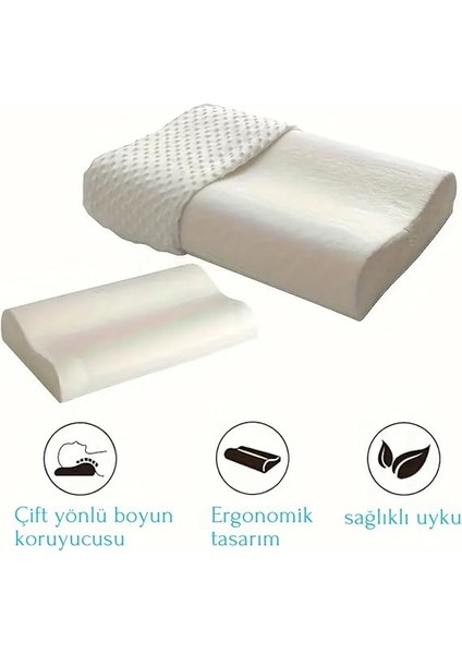 Ortopedik Visco Boyun Yastığı – Boyun Düzleşmesi Için Destekleyici ve Ergonomik Tasarım | Lüks ve Konforlu Uyku Yastığ fiyatları