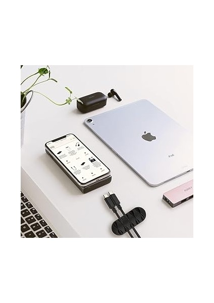 3 Adet Kablo Tutucu Seti – Her Biri 5 Kablo Kapasiteli | Yapışkanlı Kablo Klipsi, Masa Üstü Kablo Düzenleyici, Ofis &amp; Ev Için Kablo Yönetimi | Siyah Renk modelleri