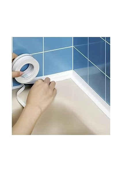 Sızdırmaz Derz Bandı 3.2 M Banyo Küvet Mutfak Lavabo Beyaz Su Sızdırmaz Bant Su Geçirmez Kenar Bandı Sızdırmazlık Tamiri. fırsatları