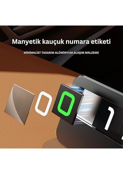 Araç Içi Geçici Park Için Telefon Numaratörü, Forforlu Açılıp Kapanabilen Premium Numaratör fiyatları