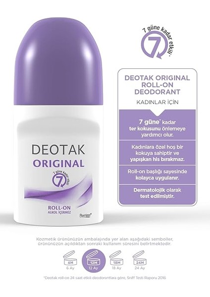 Original Kadın 7 Güne Kadar Etkili Roll-On Deodorant 35 ml modelleri
