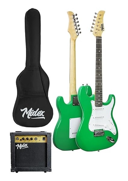 AGE-80GR Amfili Full Elektro Gitar Seti 4/4 Yetişkin 39 Inç Green fiyatları