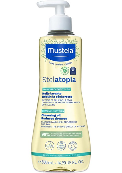Mustela Stelatopia Temizleme Yağı 500ML 1 Paket (1 x 1 Adet)