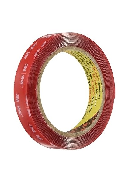 3m 4910F Montaj Yapışkan Bant Çift Taraflı - Neredeyse Görünmez Yapışkan Tabakalı Şeffaf Malzemelerin Yapıştırılmasını Sağlar - 19 mm x 3 M, Şeffaf, 1,0 mm (1'li Paket) fiyatları