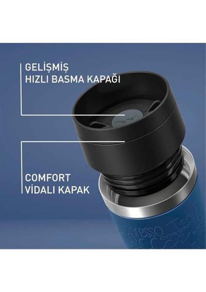 Travel Mug 0,36 Litre Seyahat Tipi Termos [koyu Mavi] - 3110601334 fırsatları