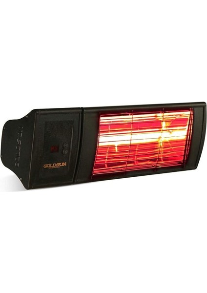 GSS20P Supra Plus 2000 Halojen Infrared Isıtıcı, Siyah