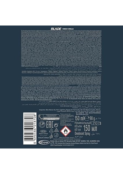 Deodorant Green Dream, 150 Mililitre fırsatları