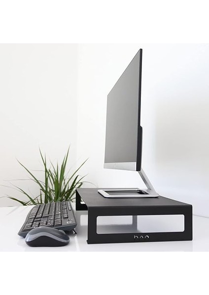Metal Monitör Standı - Siyah - Monitör Yükseltici - Laptop Standı - Organizer - SMS1BL fırsatları