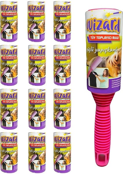 Wizard Tüy Toplayıcı 12 Li Yedek Rulo Aparat