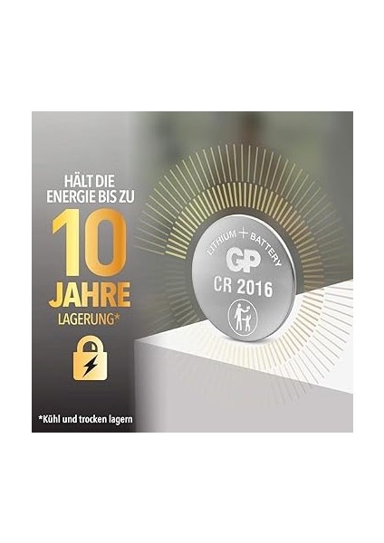 Batteries CR2016 2016 Boy Lityum Düğme Pil, 3 Volt, 5'li Kart fiyatları