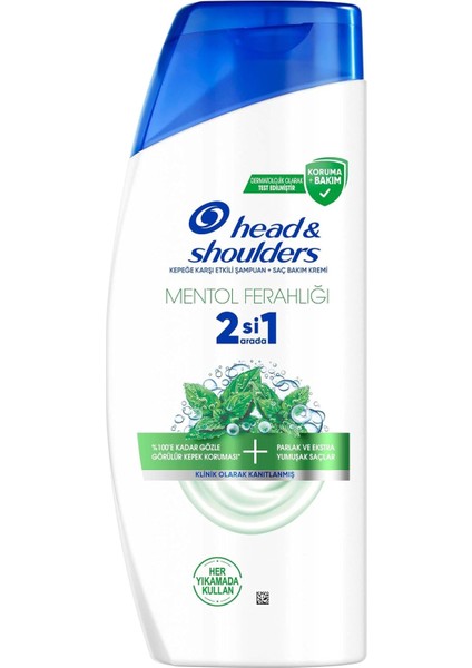 &amp; Shoulders Mentol Ferahlığı 2'si 1 Arada Kepeğe Karşı Etkili Şampuan 625ML